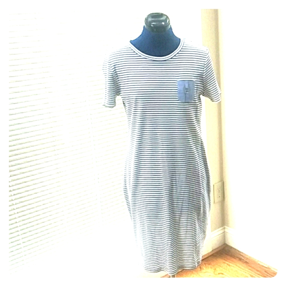Tommy Hilfiger T-shirt Dress, Blue/White, Small